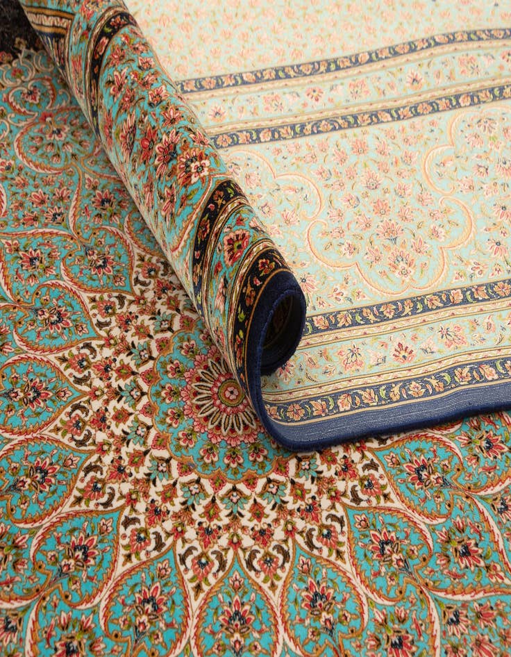 Detail image of  8' x 11' 4 Ghom Design Rug