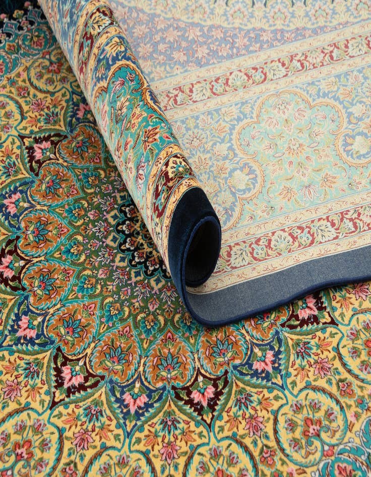 Detail image of  6' 6 x 9' 6 Ghom Design Rug