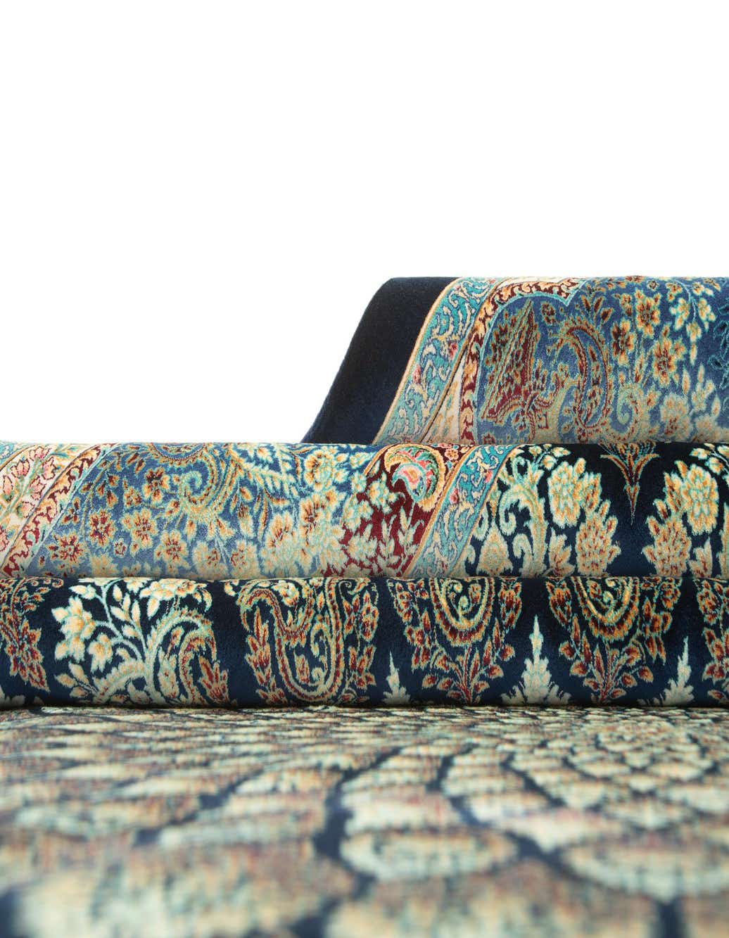 Primary image  6' 6 x 9' 9 Ghom Design Rug