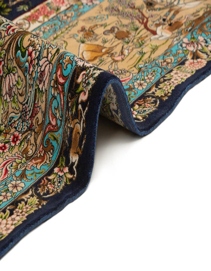 Detail image of  8' 2 x 11' 4 Ghom Design Rug