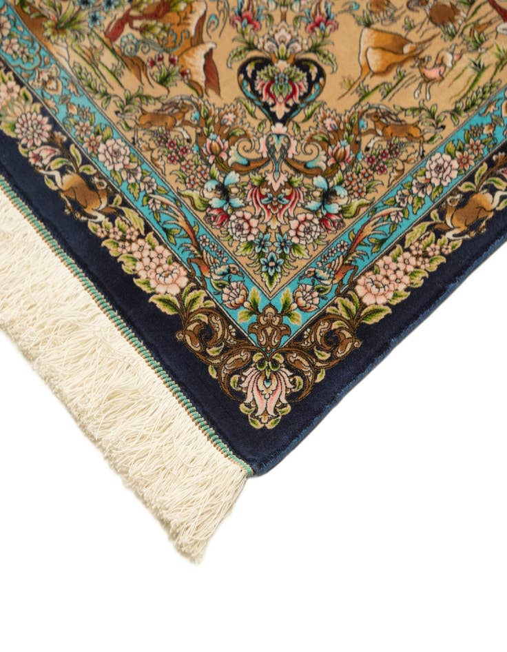 Detail image of  8' 2 x 11' 4 Ghom Design Rug