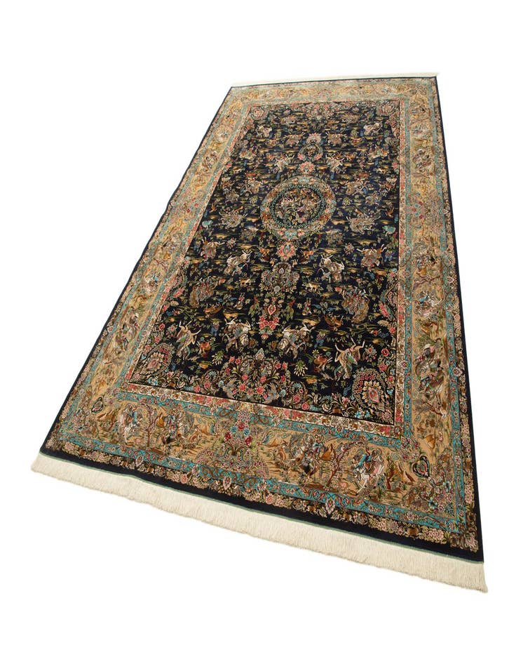 Detail image of  8' 2 x 11' 4 Ghom Design Rug