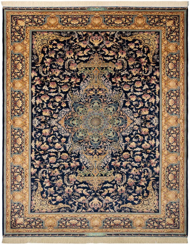 Detail image of  6' 6 x 9' 7 Ghom Design Rug