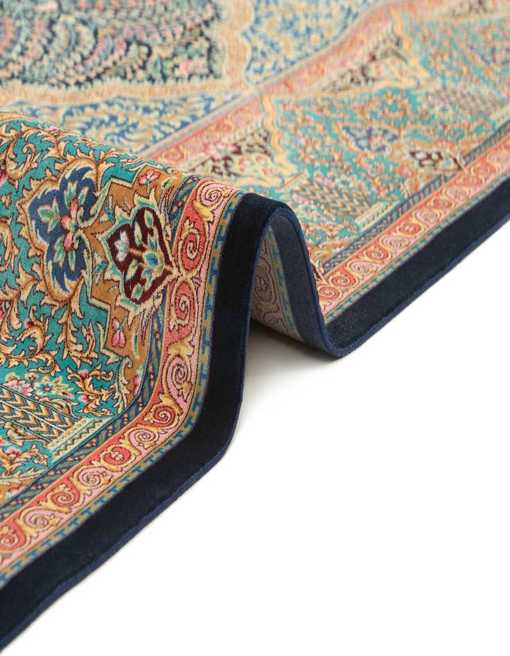 Detail image of  6' 6 x 9' 8 Ghom Design Rug