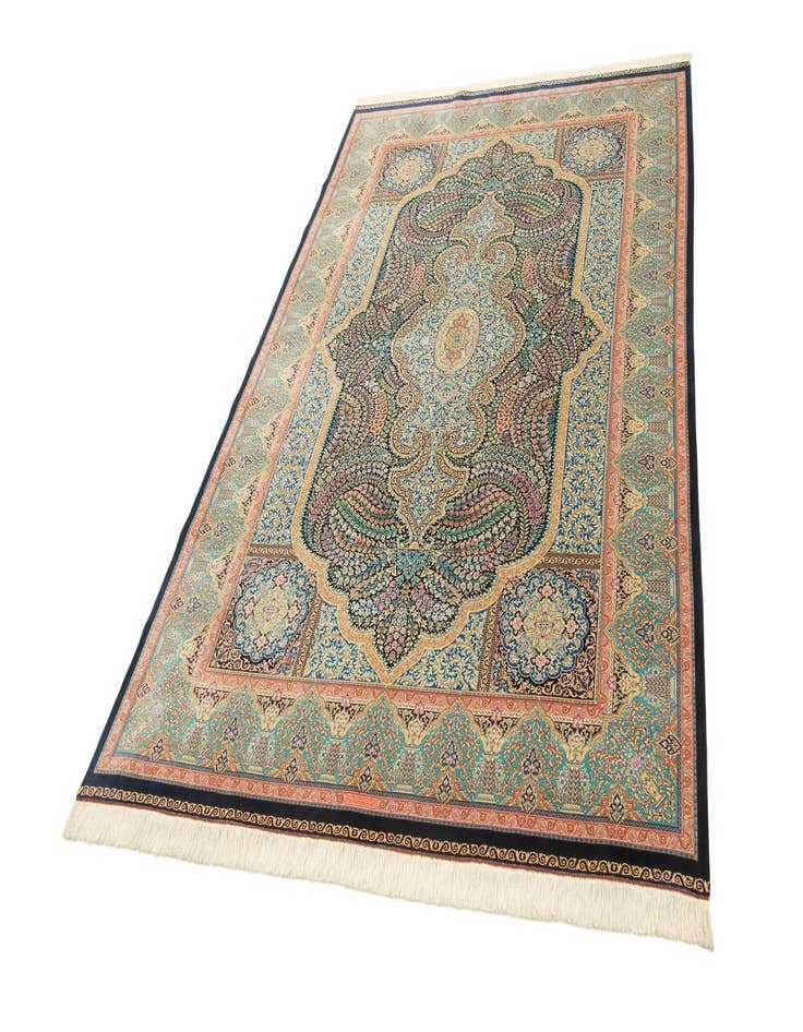 Detail image of  6' 6 x 9' 8 Ghom Design Rug