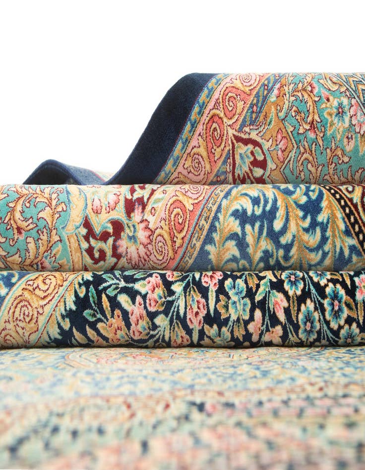 Detail image of  6' 6 x 9' 8 Ghom Design Rug