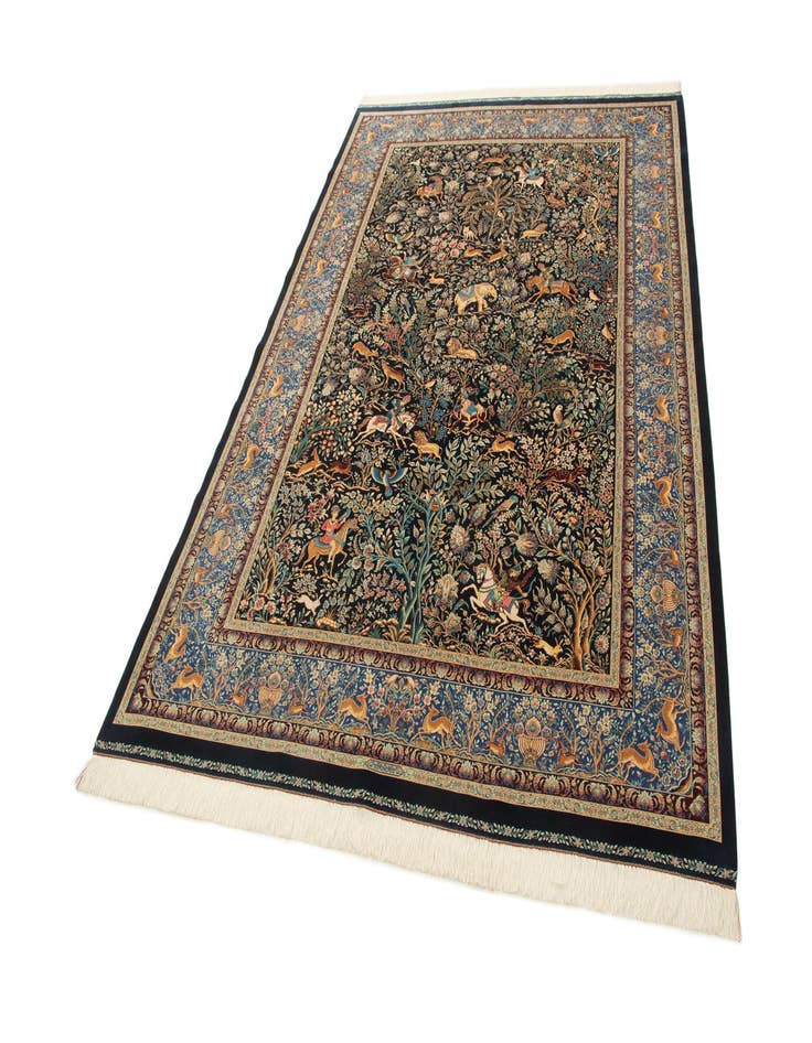 Detail image of  6' 6 x 9' 6 Ghom Design Rug