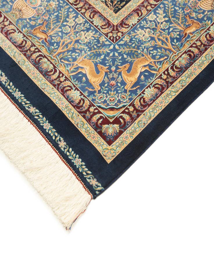 Detail image of  6' 6 x 9' 6 Ghom Design Rug