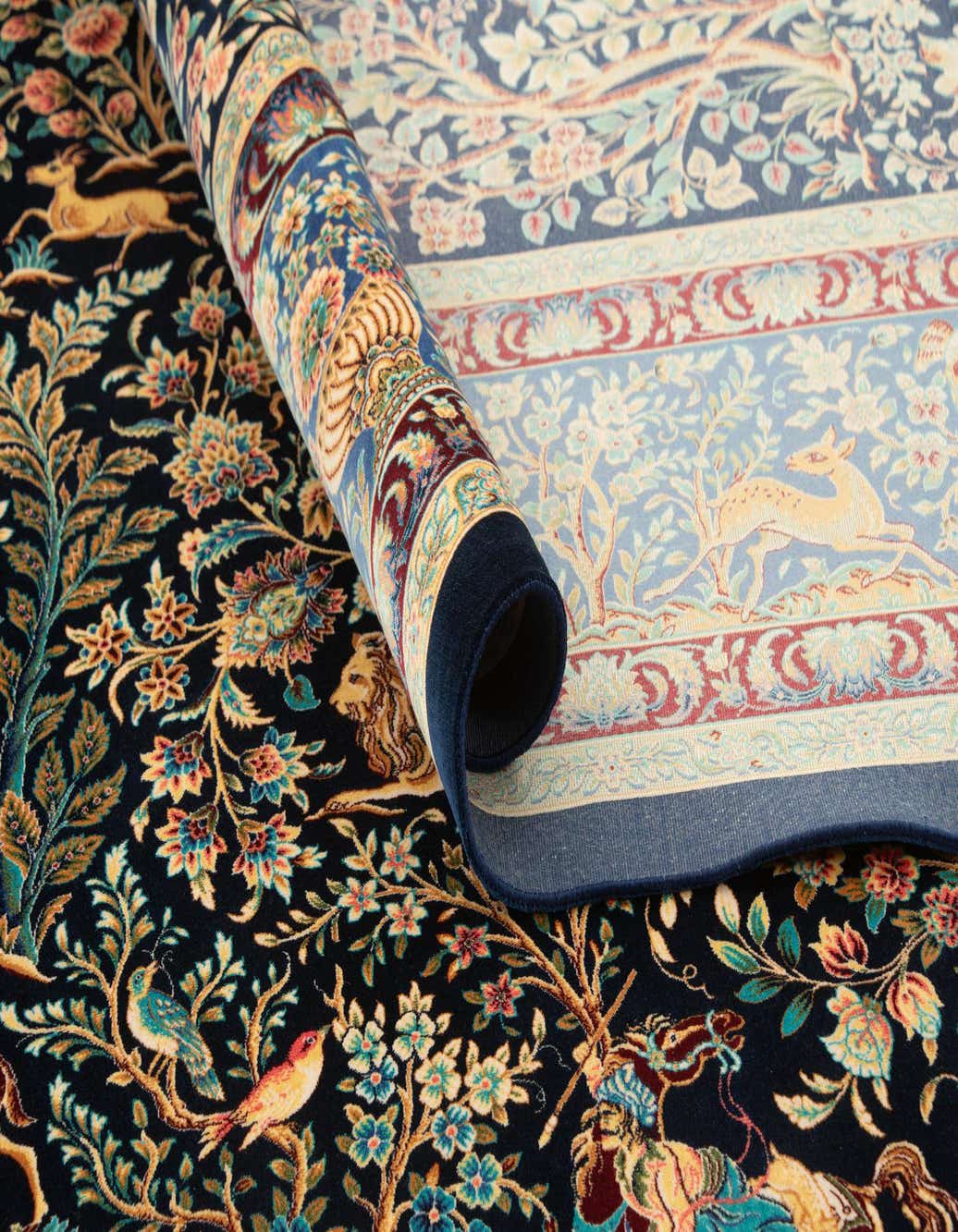 Primary image  6' 6 x 9' 6 Ghom Design Rug