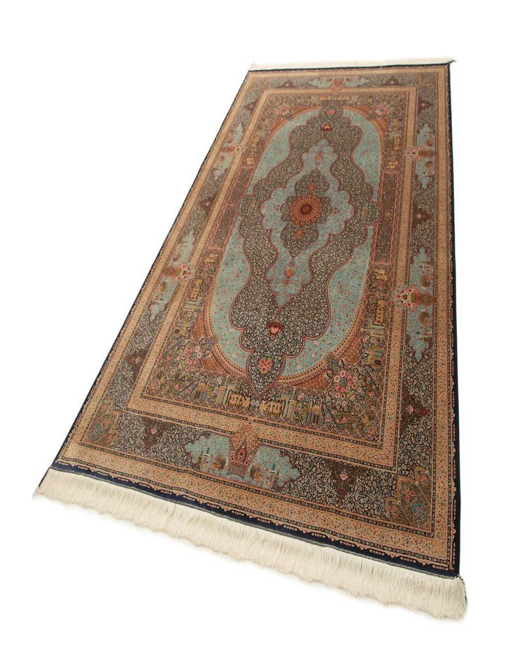 Detail image of  6' 4 x 9' 11 Ghom Design Rug