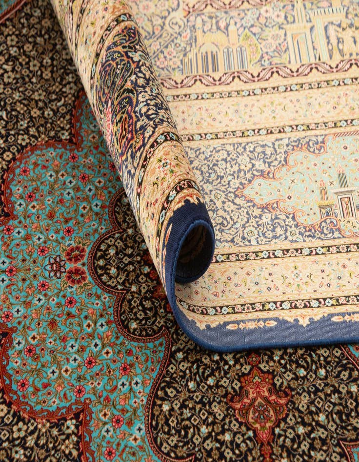 Detail image of  6' 4 x 9' 11 Ghom Design Rug