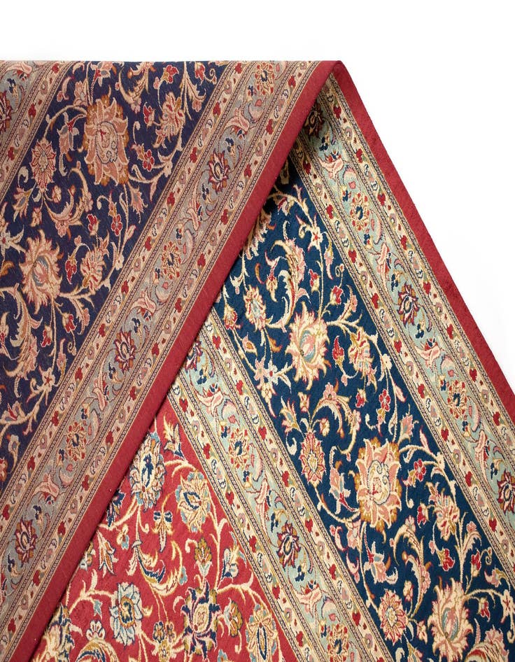 Detail image of  8' 1 x 11' 6 Ghom Silk Rug