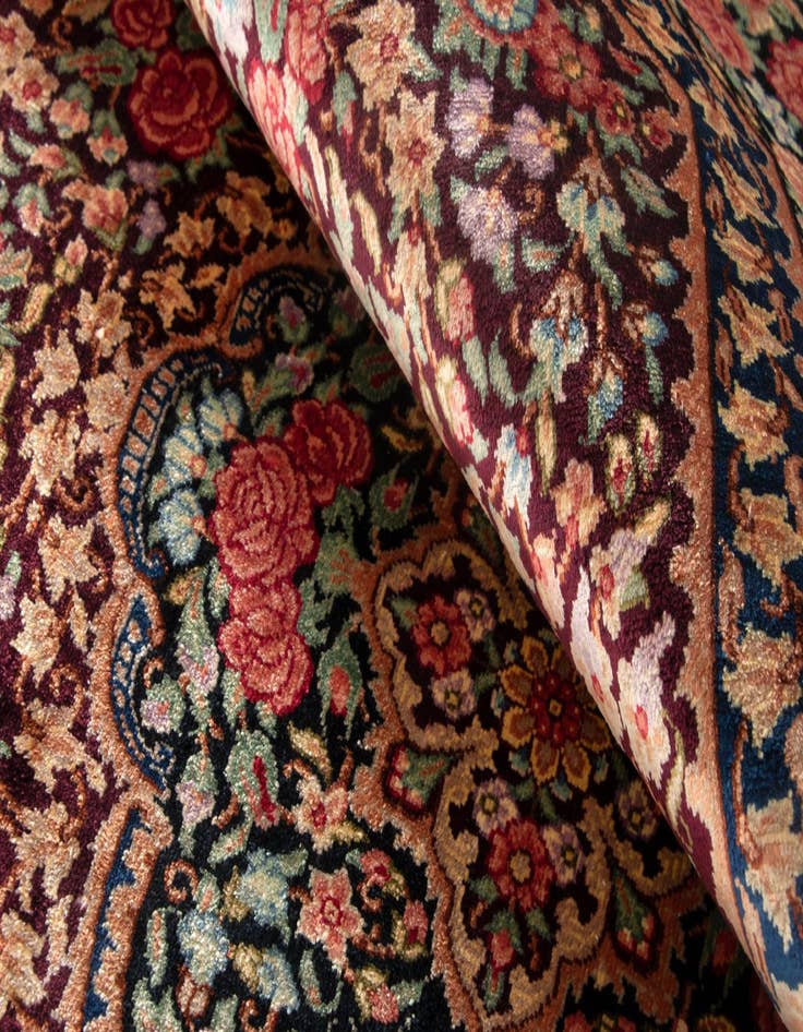 Detail image of  1' 11 x 2' 11 Ghom Silk Rug