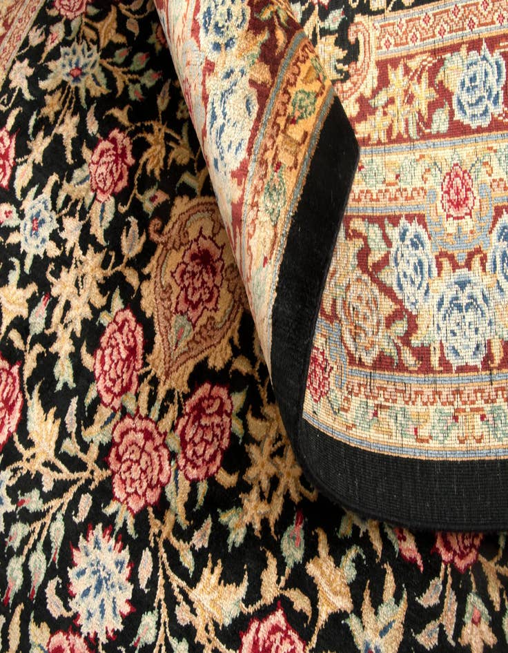 Detail image of  2' 7 x 3' 10 Ghom Silk Rug