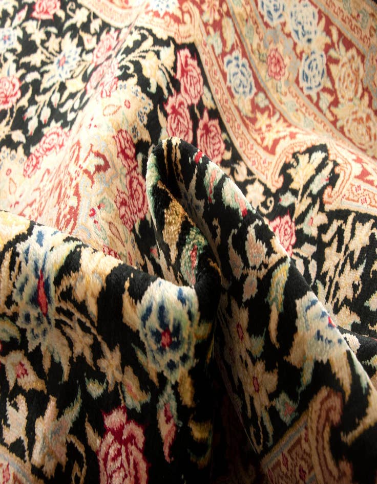 Detail image of  2' 7 x 3' 10 Ghom Silk Rug