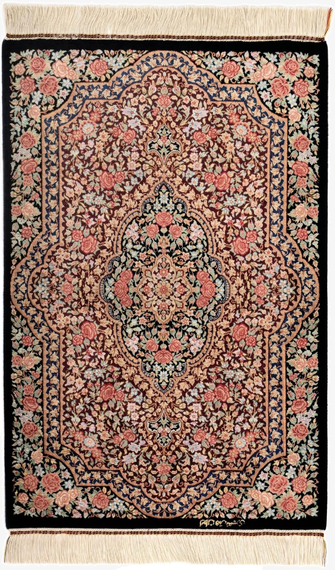  1' 11 x 2' 11 Ghom Silk Rug