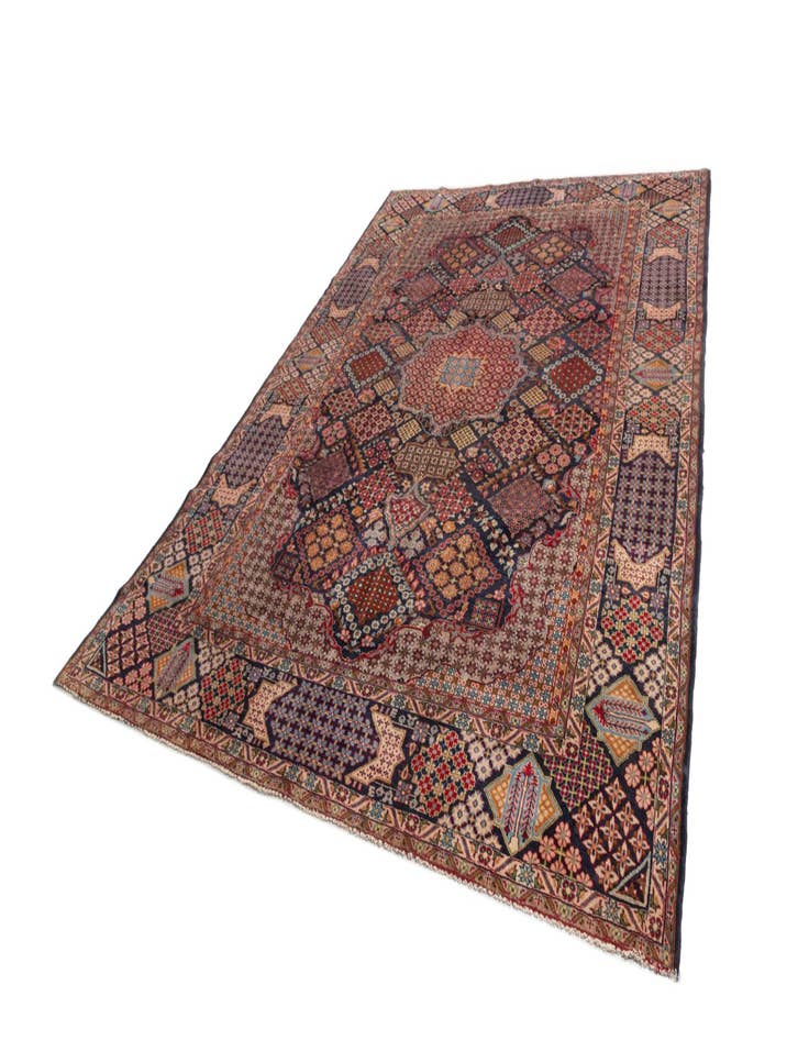 Detail image of  9' 6 x 13' 1 Kashan Wool Rug