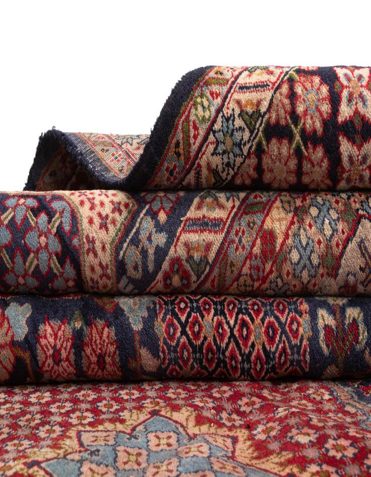 Detail image of  9' 6 x 13' 1 Kashan Wool Rug