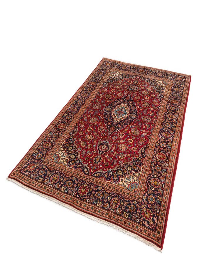 Detail image of  6' 6 x 9' 11 Kashan Wool Rug