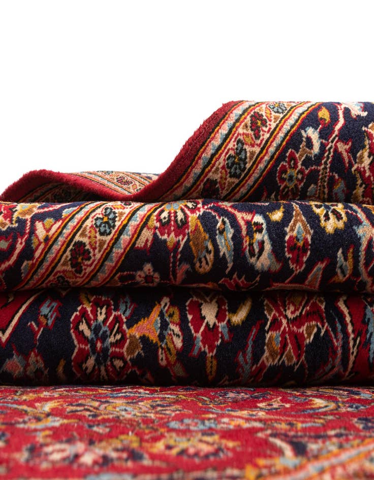 Detail image of  6' 6 x 9' 11 Kashan Wool Rug