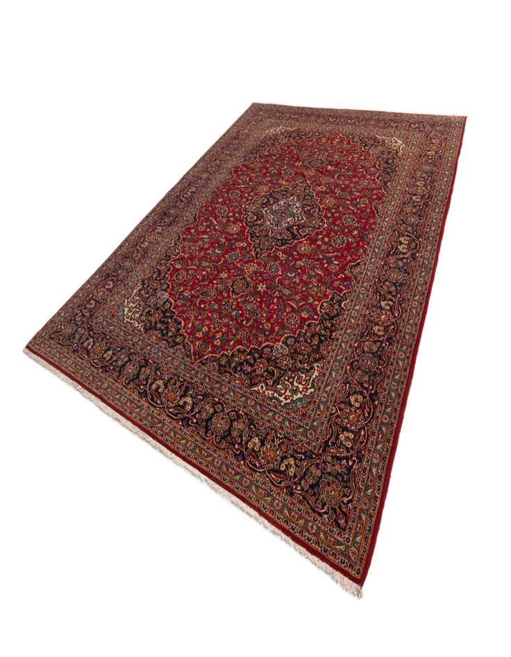 Detail image of  9' 11 x 12' 7 Kashan Wool Rug