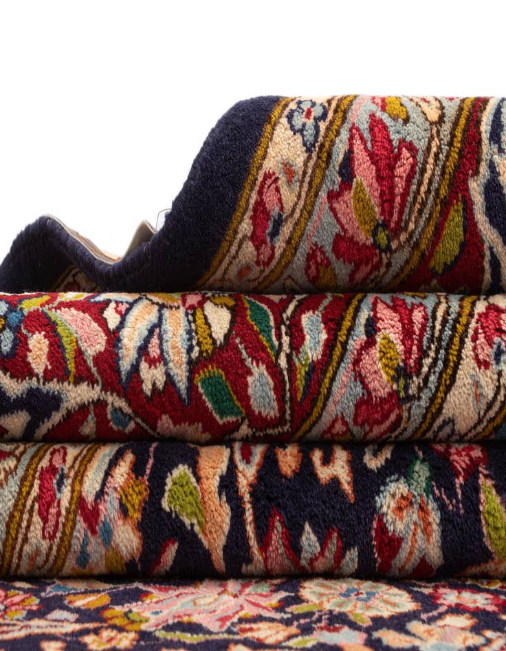 Detail image of  9' 9 x 13' 6 Kashan Wool Rug