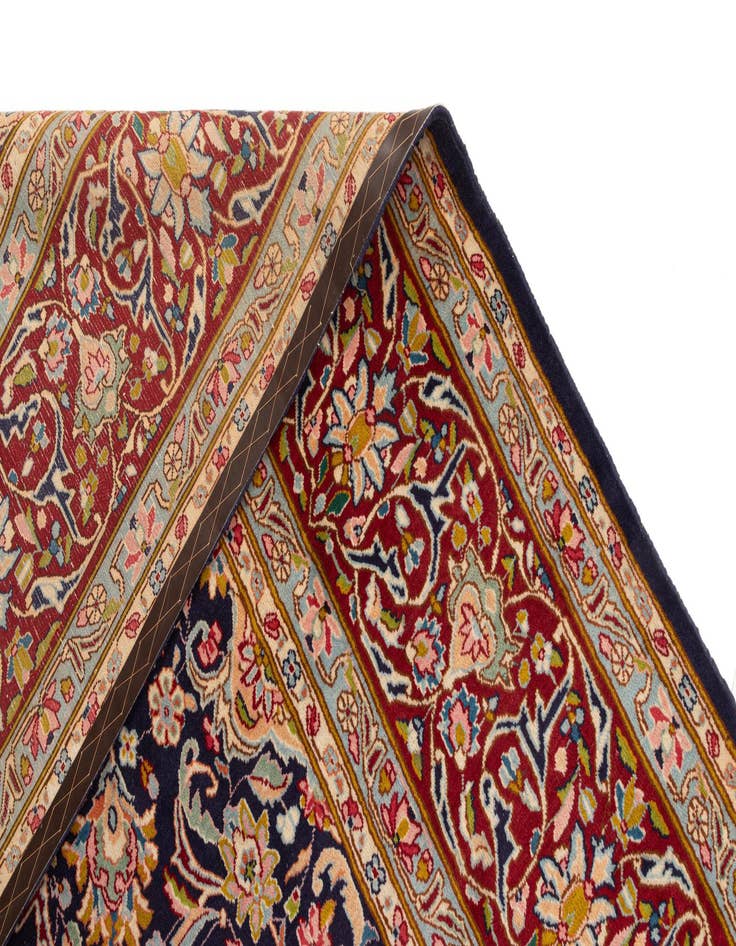 Detail image of  9' 9 x 13' 6 Kashan Wool Rug