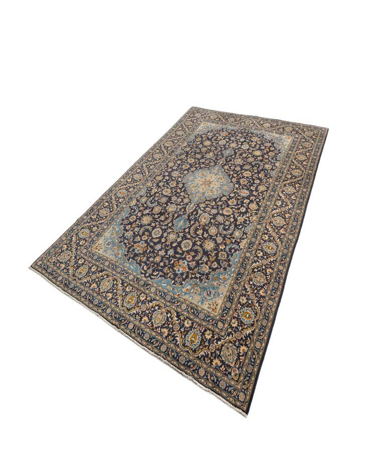 Detail image of  9' x 12' 6 Kashan Wool Rug