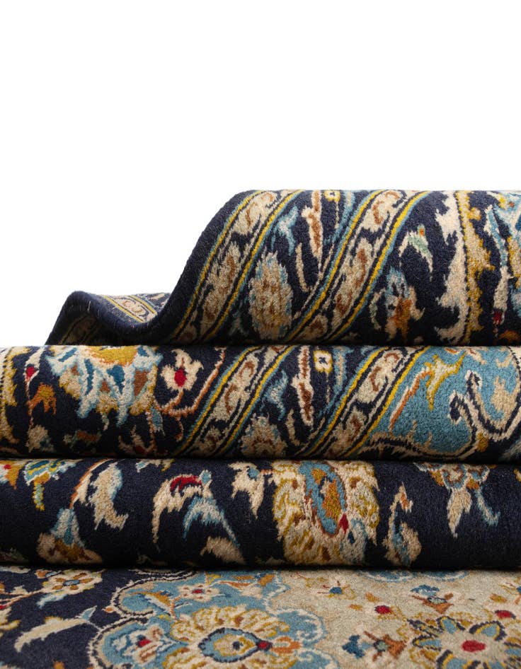 Detail image of  9' x 12' 6 Kashan Wool Rug