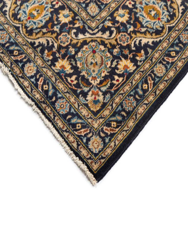 Detail image of  9' x 12' 6 Kashan Wool Rug