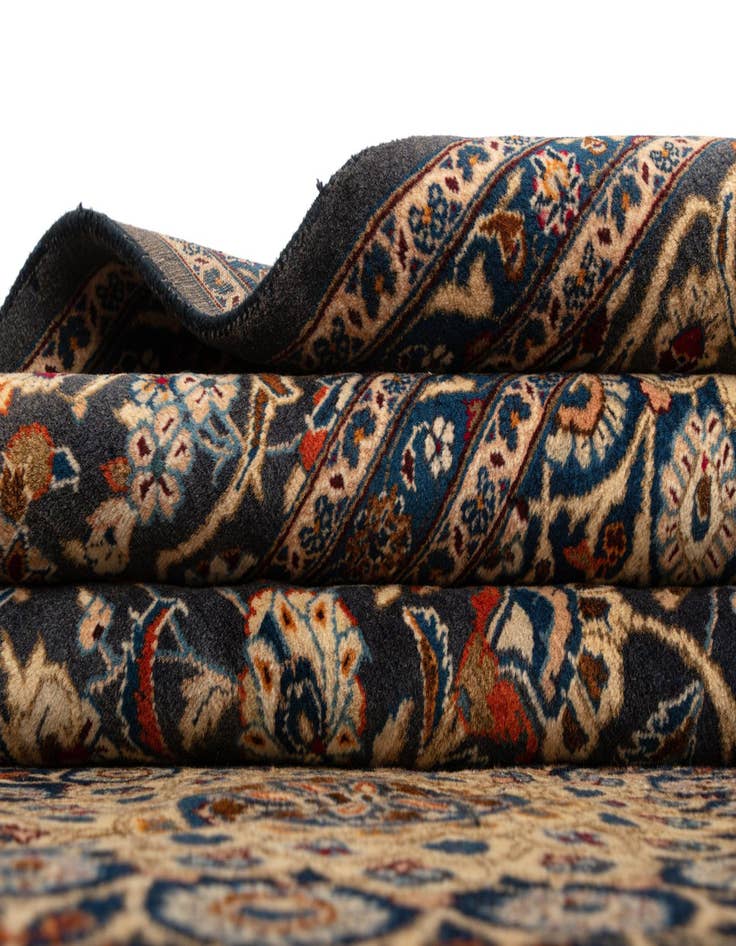 Detail image of  9' 9 x 13' 6 Kashan Wool Rug