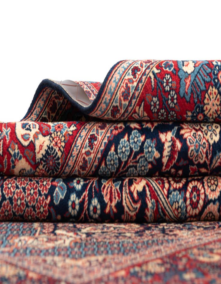 Detail image of  4' 6 x 6' 10 Kashan Wool Rug