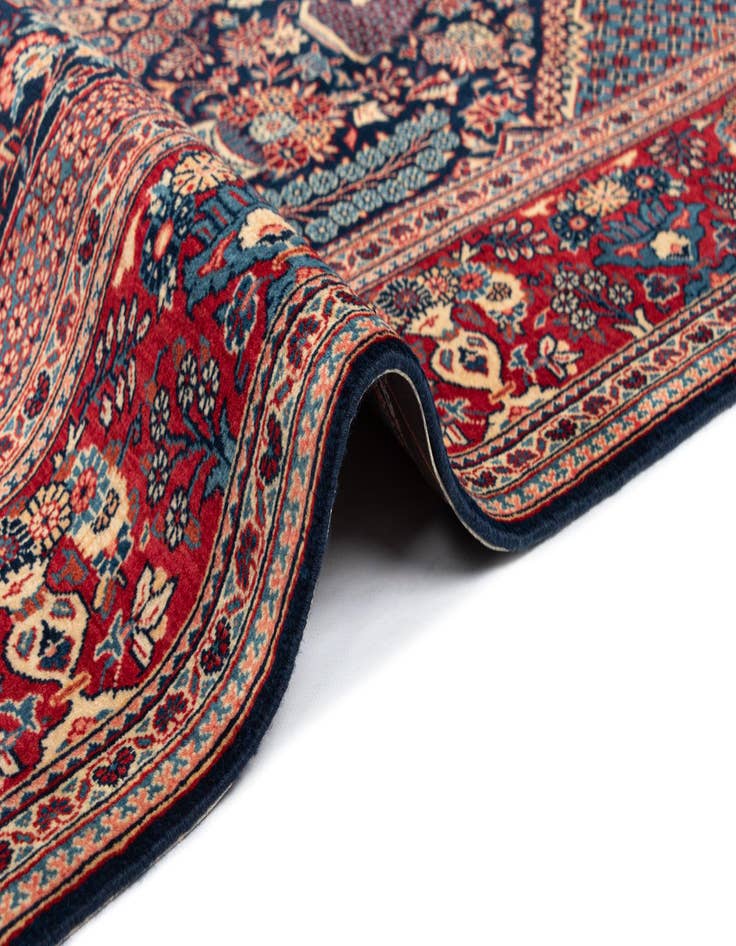 Detail image of  4' 6 x 6' 10 Kashan Wool Rug