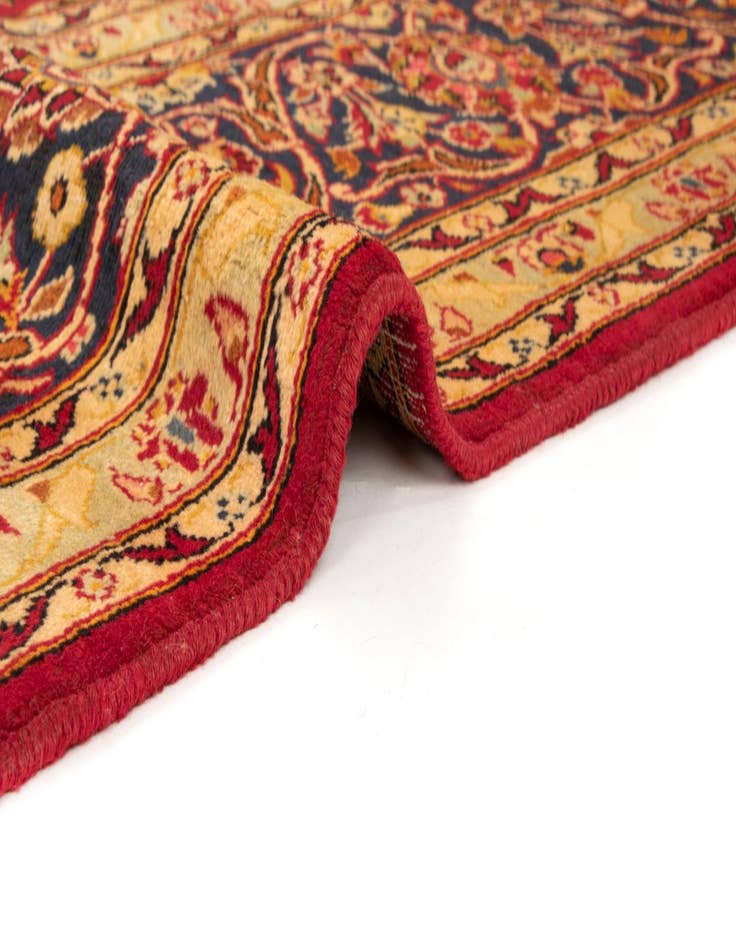 Detail image of  9' 9 x 13'  Hand Knotted Kashan Persian Wool Rug