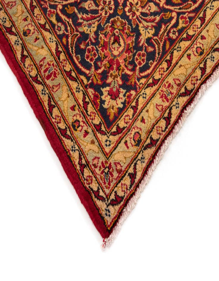 Detail image of  9' 9 x 13'  Hand Knotted Kashan Persian Wool Rug