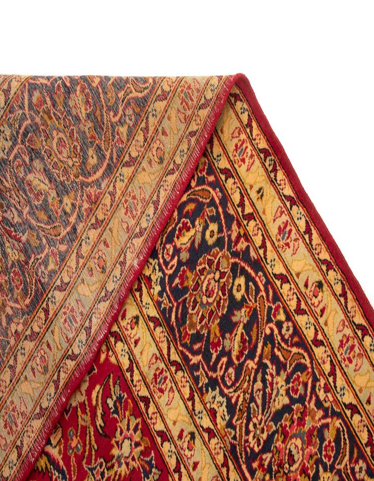 Detail image of  9' 9 x 13'  Hand Knotted Kashan Persian Wool Rug