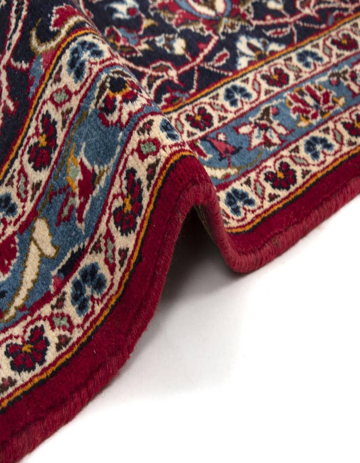 Detail image of  9' 9 x 13' 8  Hand Knotted Kashan Persian Wool Rug