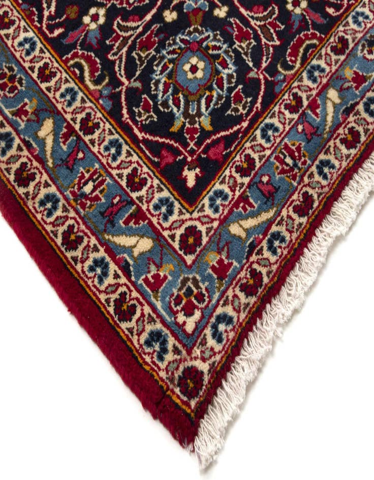 Detail image of  9' 9 x 13' 8  Hand Knotted Kashan Persian Wool Rug