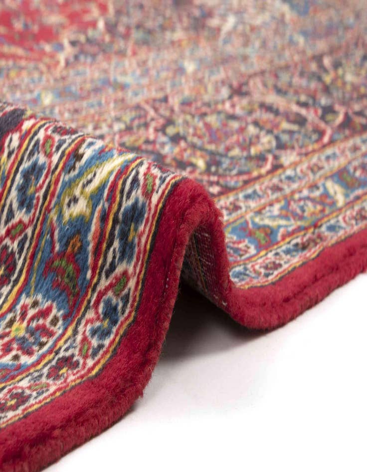 Detail image of  9' 4 x 12' 7  Hand Knotted Kashan Persian Wool Rug