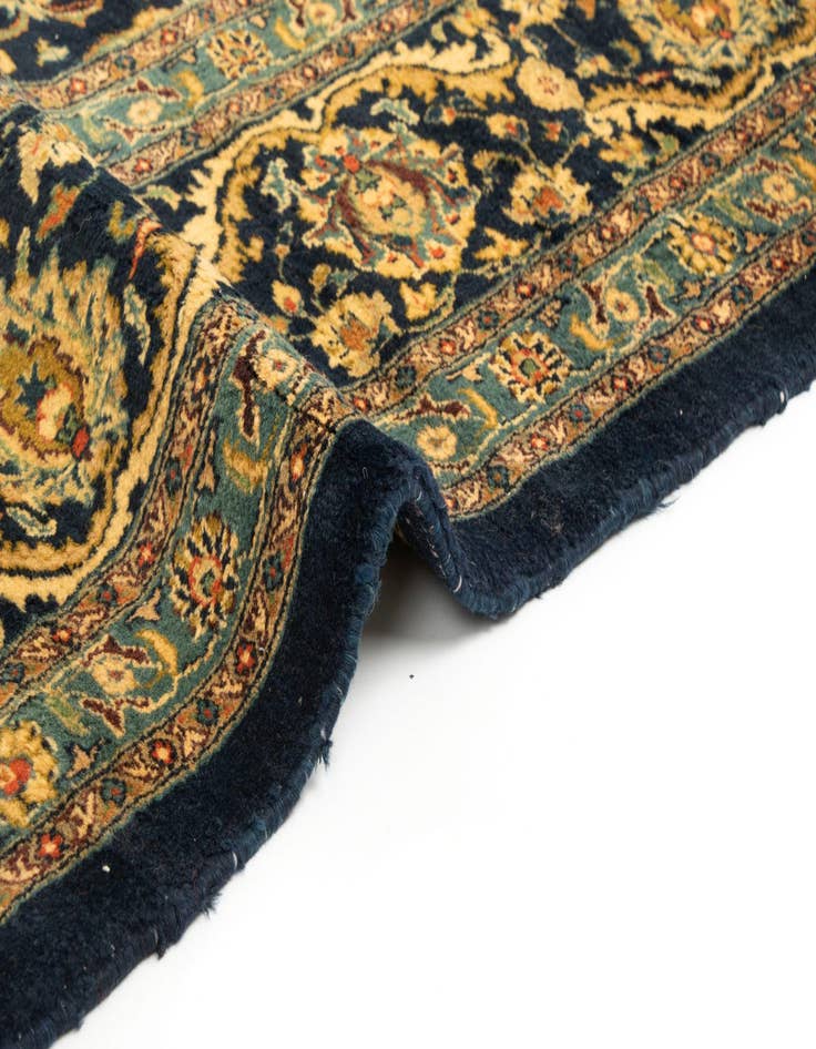 Detail image of  10' 1 x 13'  Hand Knotted Kashan Persian Wool Rug