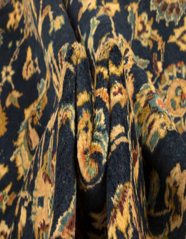 Detail image of  10' 1 x 13'  Hand Knotted Kashan Persian Wool Rug