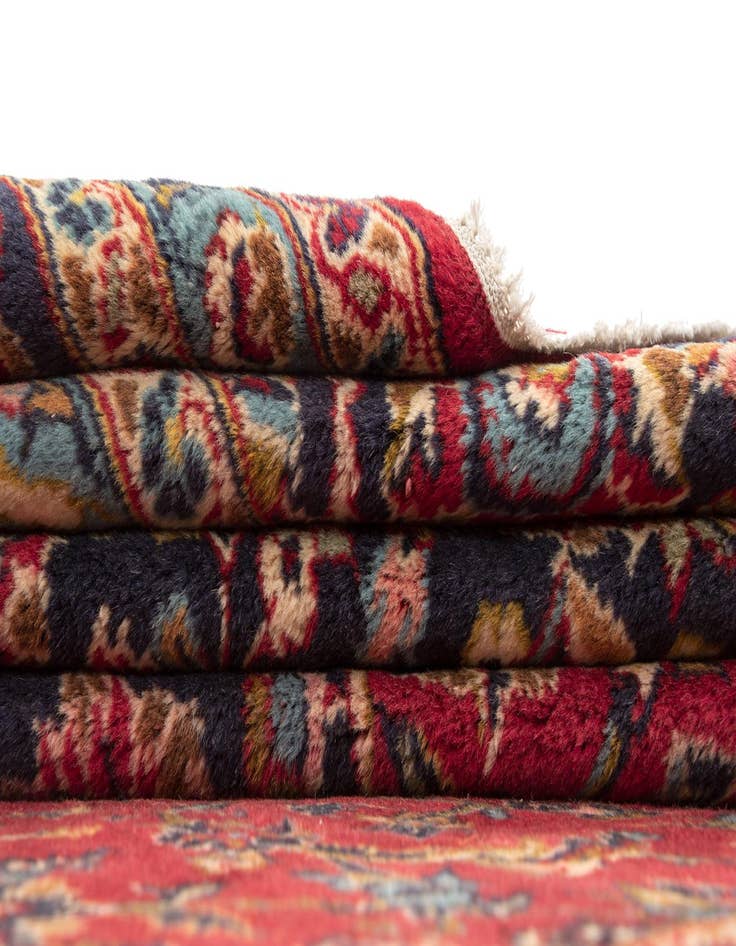 Detail image of  9' 5 x 12' 10  Hand Knotted Kashan Persian Wool Rug