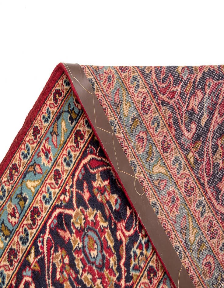 Detail image of  9' 5 x 12' 10  Hand Knotted Kashan Persian Wool Rug