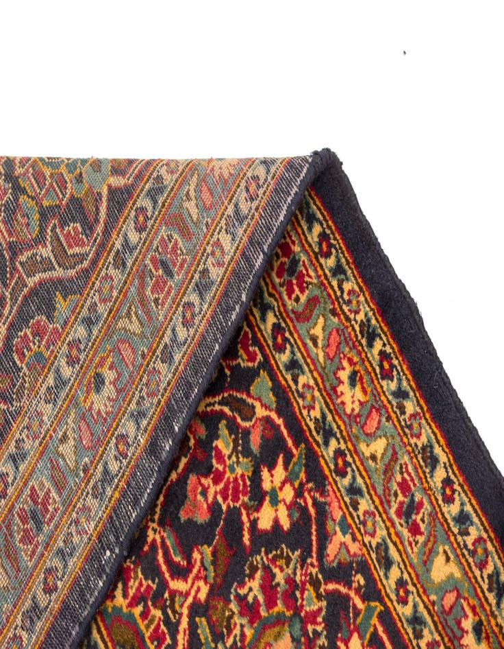 Detail image of  9' 7 x 13' 7  Hand Knotted Kashan Persian Wool Rug