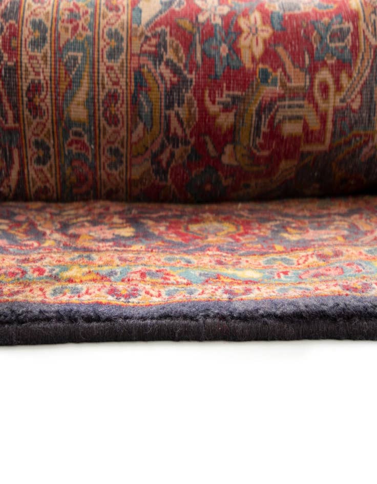 Detail image of  9' 6 x 14' 11  Hand Knotted Kashan Persian Wool Rug