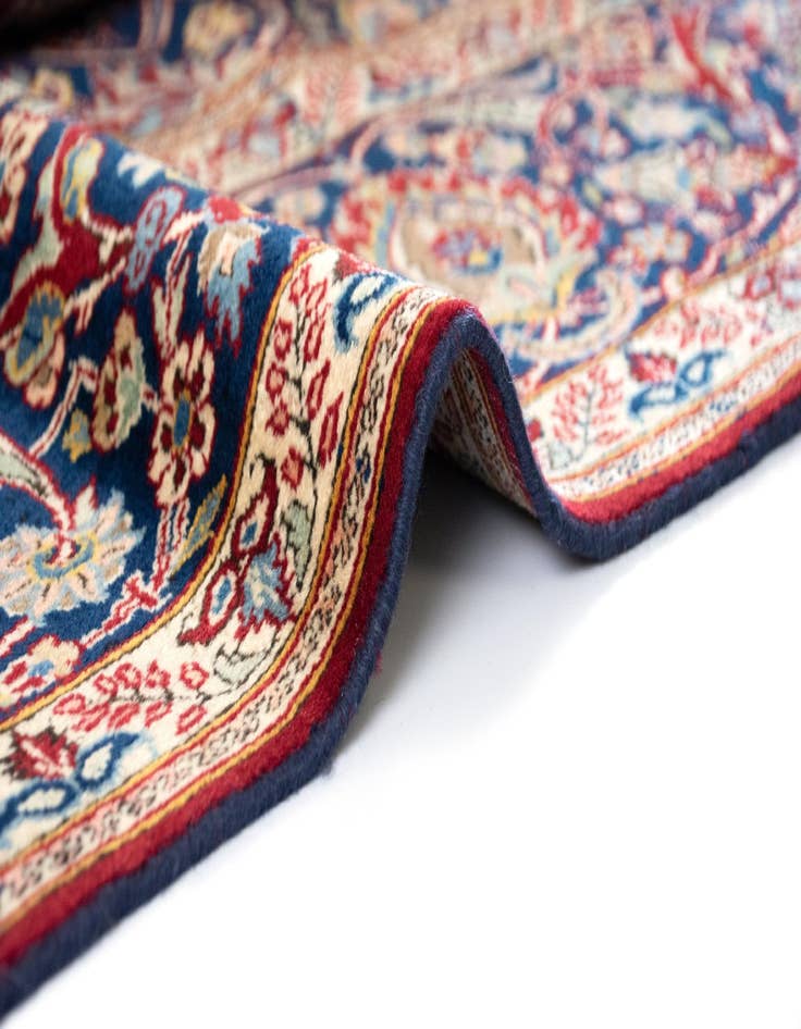 Detail image of  8' 10 x 12' 4  Hand Knotted Kashan Persian Wool Rug