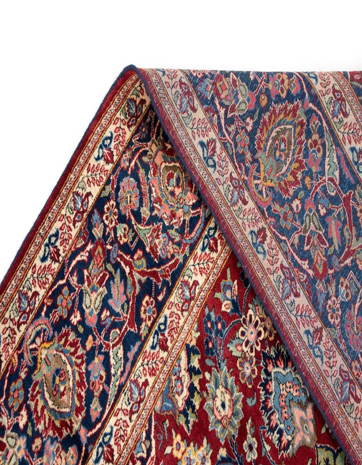 Detail image of  8' 10 x 12' 4  Hand Knotted Kashan Persian Wool Rug