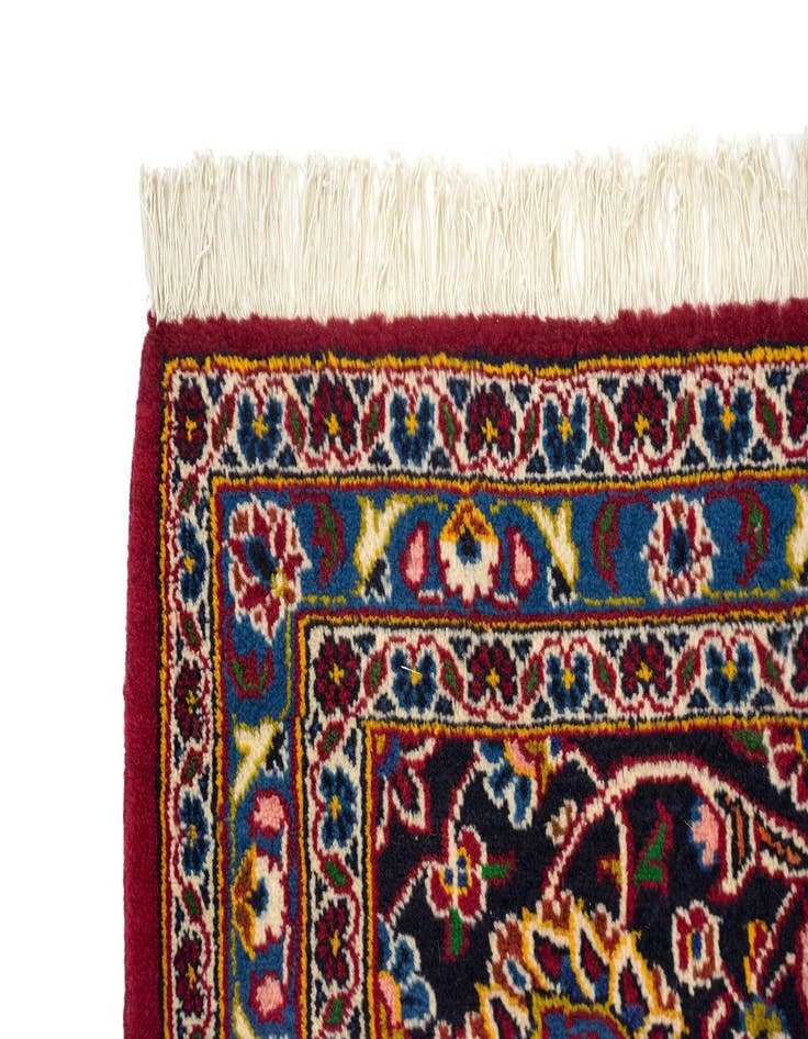 Detail image of  9' 11 x 12' 10  Hand Knotted Kashan Persian Wool Rug