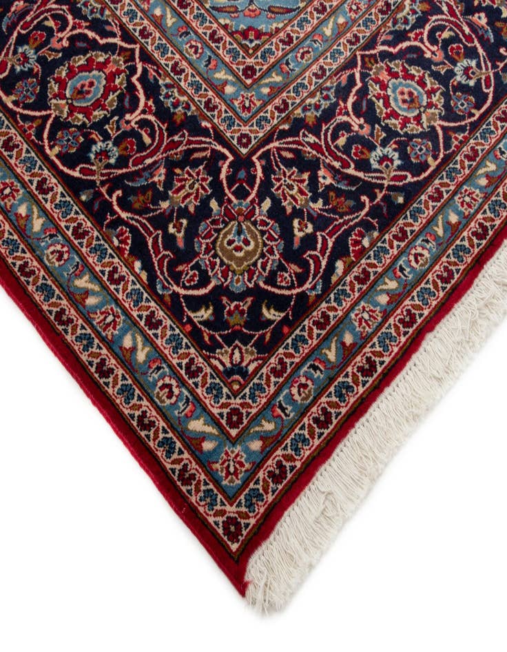 Detail image of  9' 8 x 13' 5  Hand Knotted Kashan Persian Wool Rug