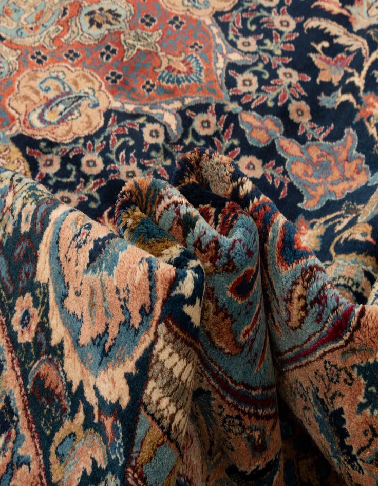 Detail image of  9' 2 x 12' 6  Hand Knotted Kashmar Persian Wool Rug